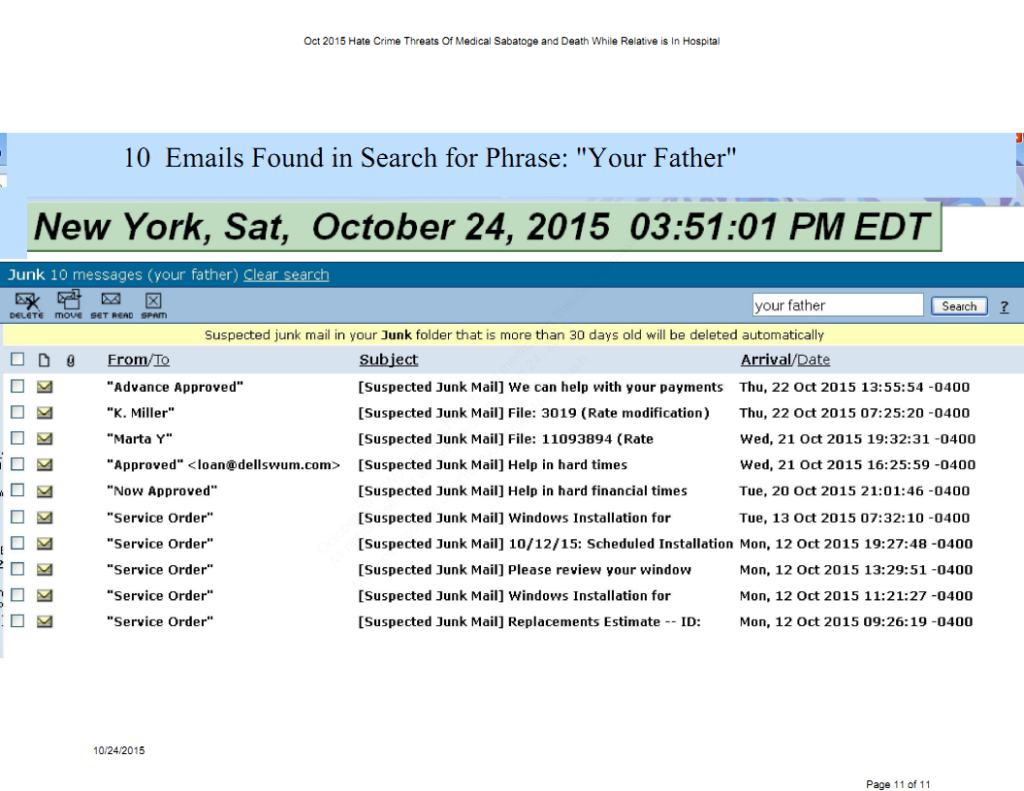 Page 11 of 11 pages of Oct 2015 medical threat emails